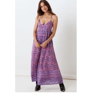 NWT Spell Journey Strappy Maxi in Mulberry size XS